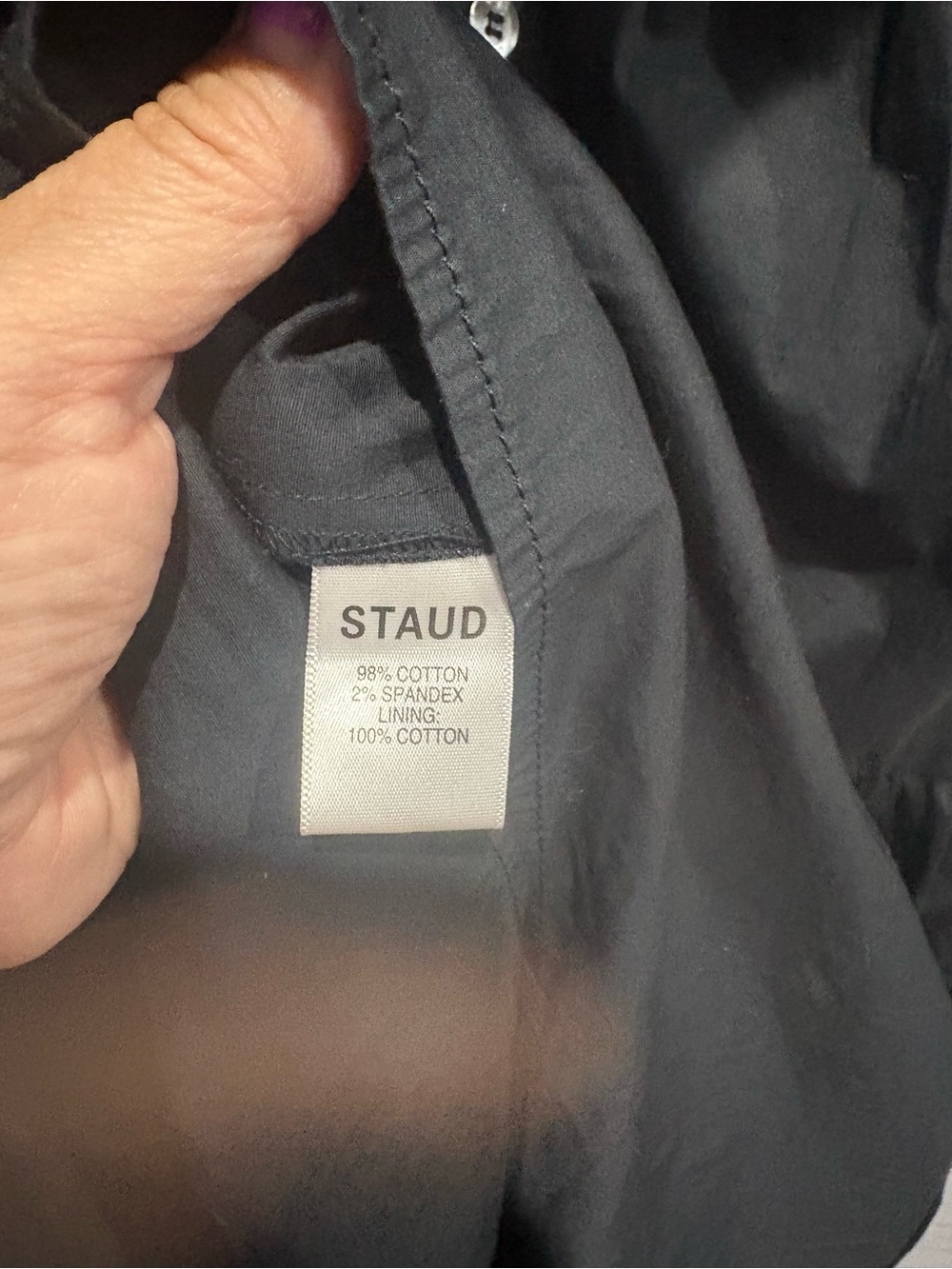 STAUD Elroy Midi Dress in Cotton Poplin - Picture 8 of 11